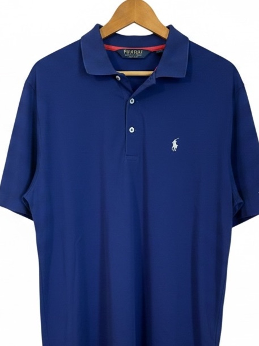 Polo Golf Men’s Atlanta National Golf Club Performance Wicking Polo Royal Blue